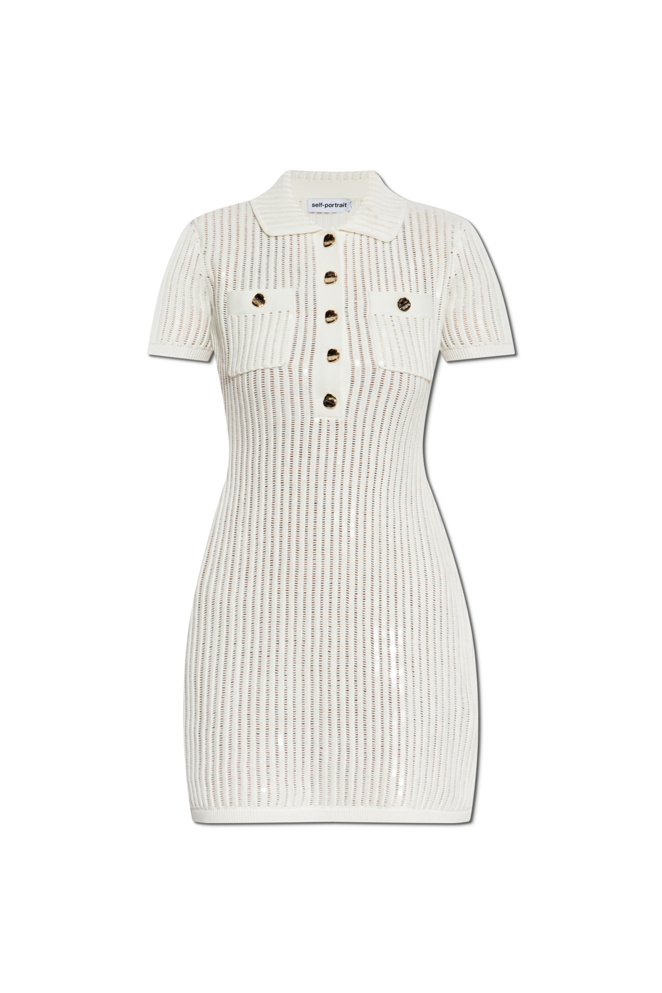 Cream Dress with shimmering sequins Self-Portrait - Vitkac AS
